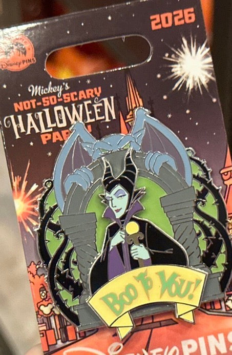 Glow in the Dark Event Edition Maleficent “Boo to You!” Pin