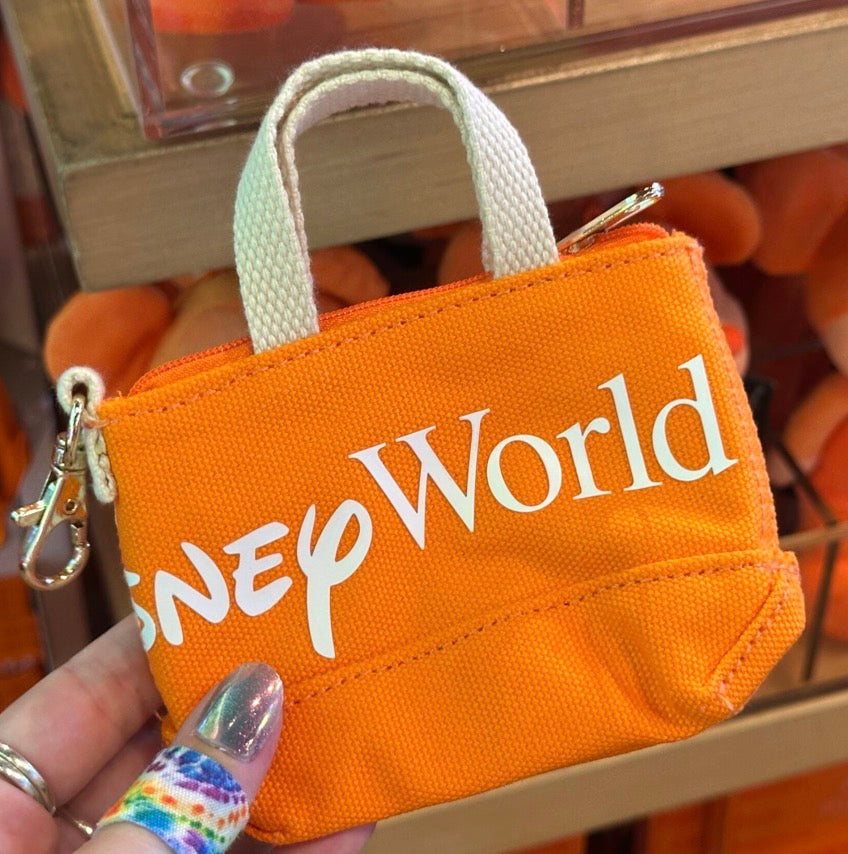 Walt Disney World Logo Mania Mini Tote Bag Keychain