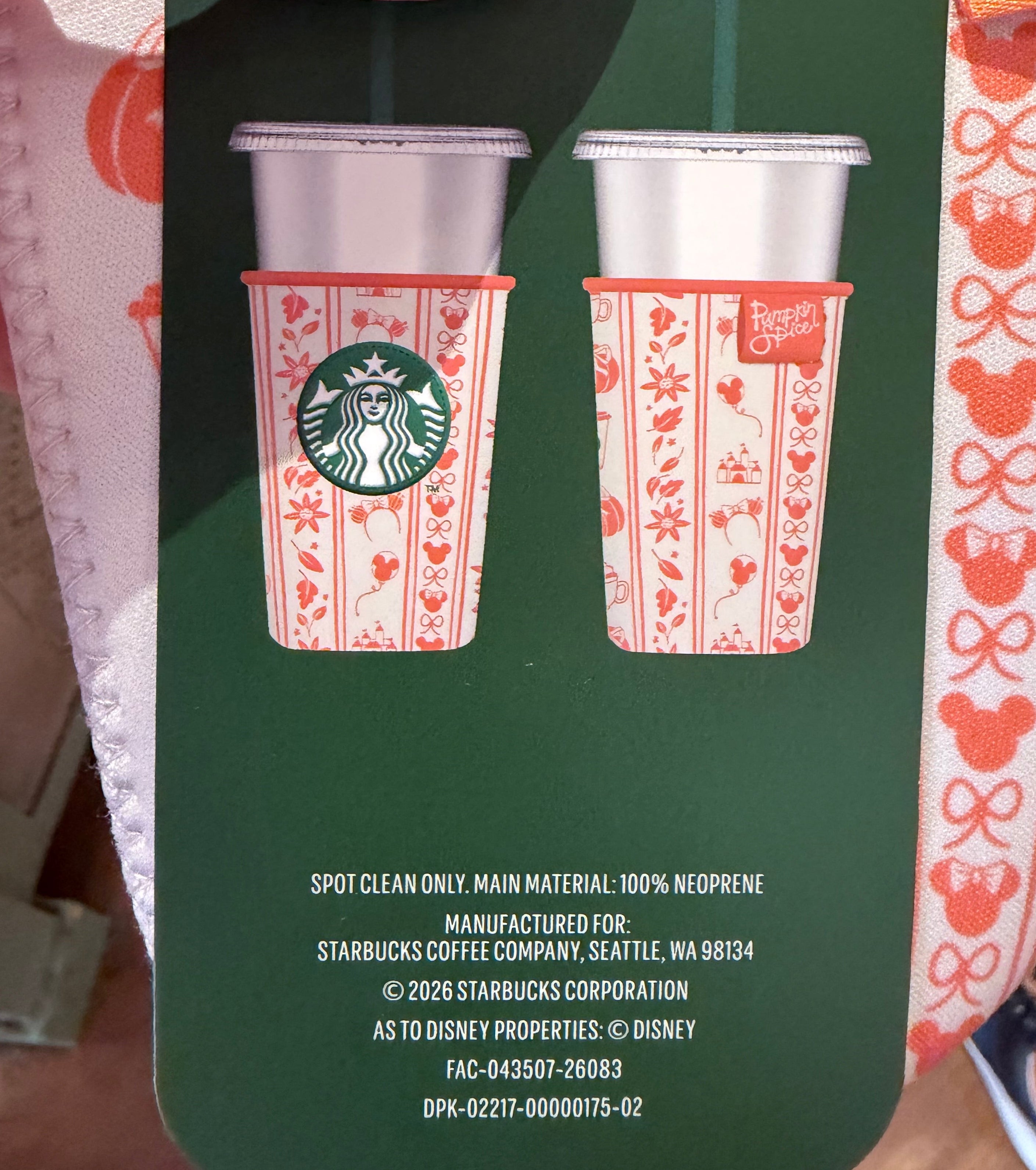Starbucks Fabric 24oz Cup Sleeve