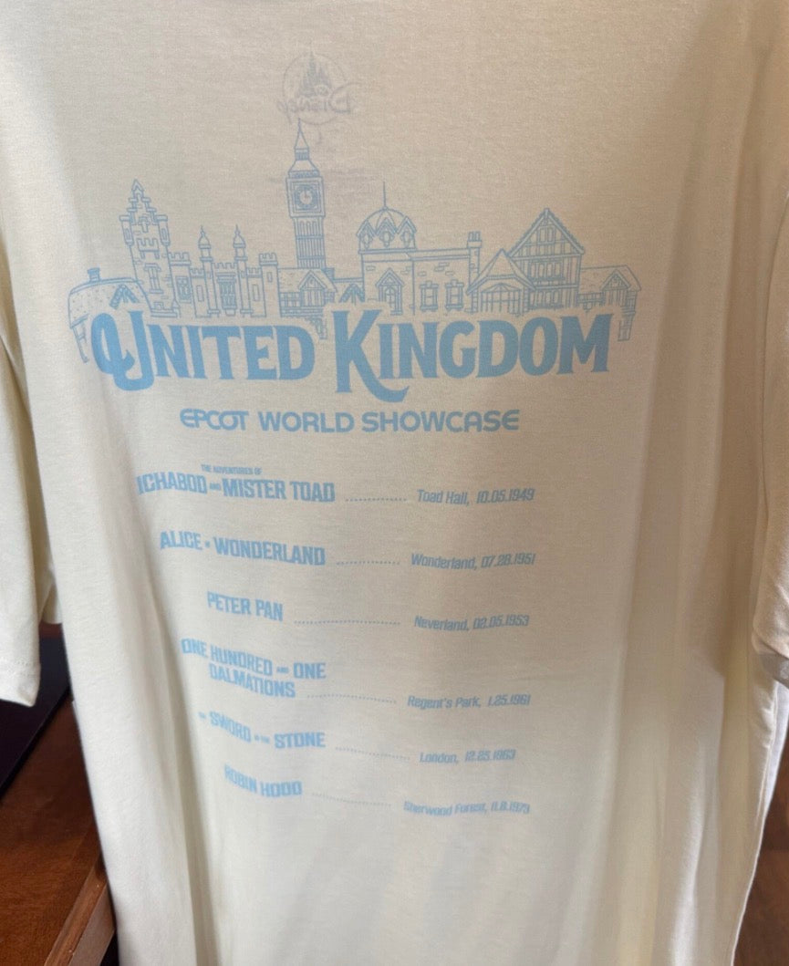 United Kingdom EPCOT World Showcase Film T-shirt