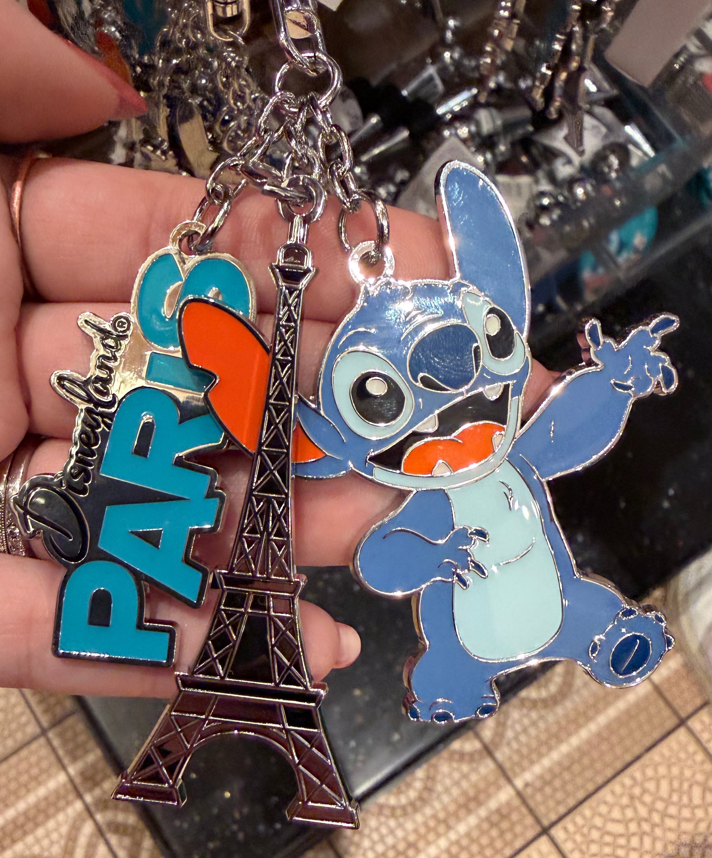 Disneyland Paris Stitch Keyring