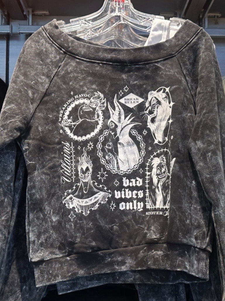 Disney Villains Off-Shoulder Sweatshirt