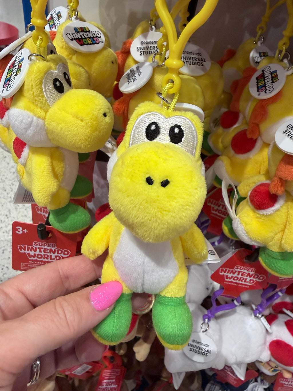 Super Nintendo World Plush Keychain