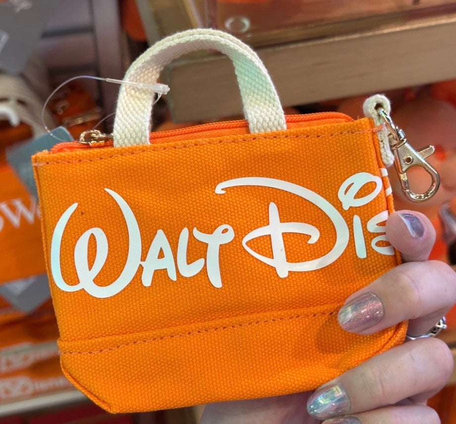 Walt Disney World Logo Mania Mini Tote Bag Keychain