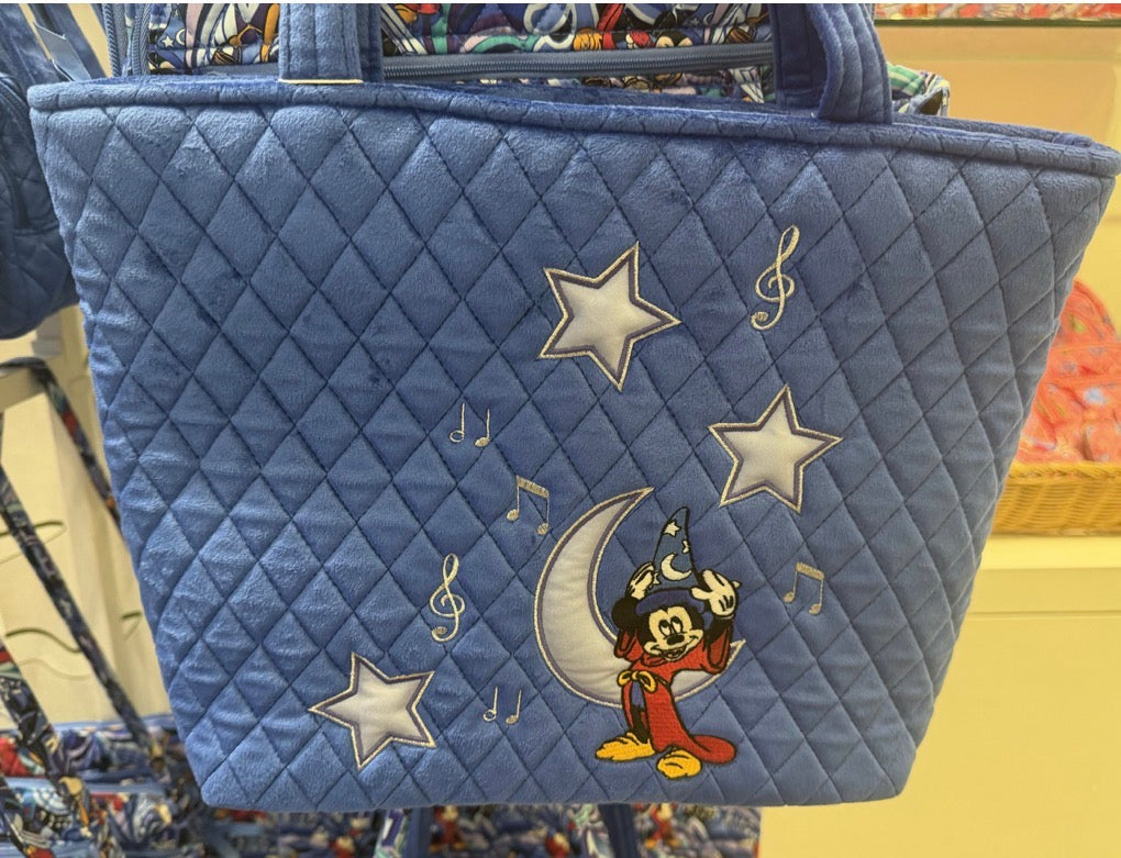 Vera Bradley Sorcerer Mickey Quilted Tote Bag
