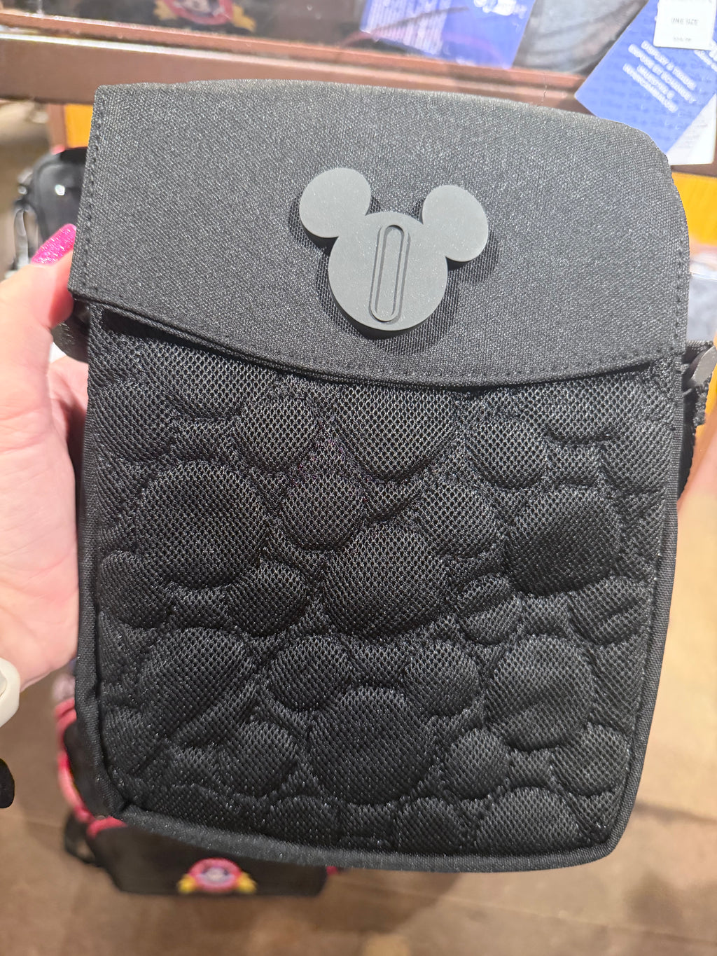 Mickey Mouse Disney Parks Pin Trading Sling Bag