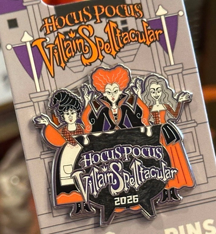 Hocus Pocus Villain Spelltacular Limited Release Pin