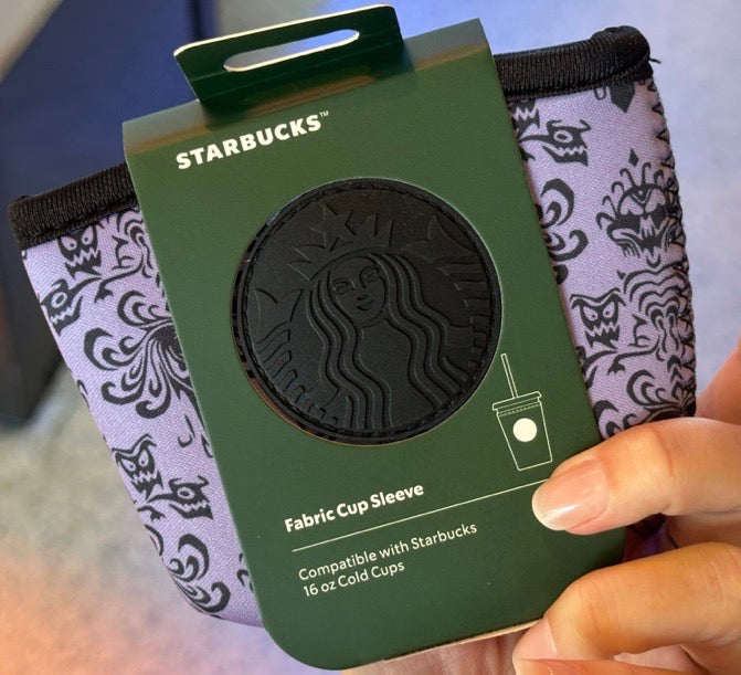 Starbucks Haunted Mansion Wallpaper Cup Sleeve
