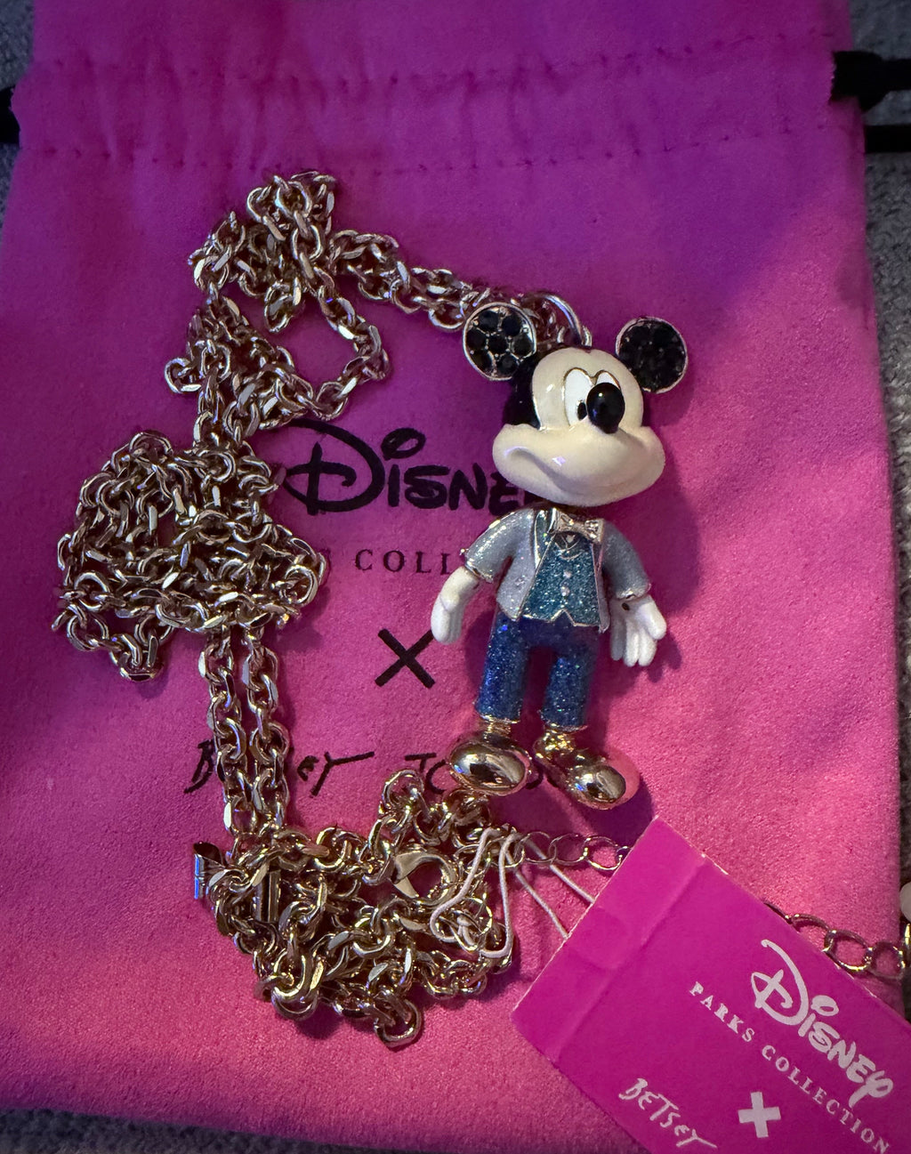 Betsey Johnson 50th Anniversary Mickey Necklace