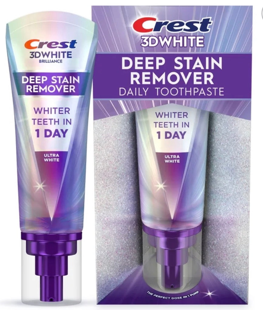 Crest 3D White Brilliance Deep Stain Remover Whitening Toothpaste