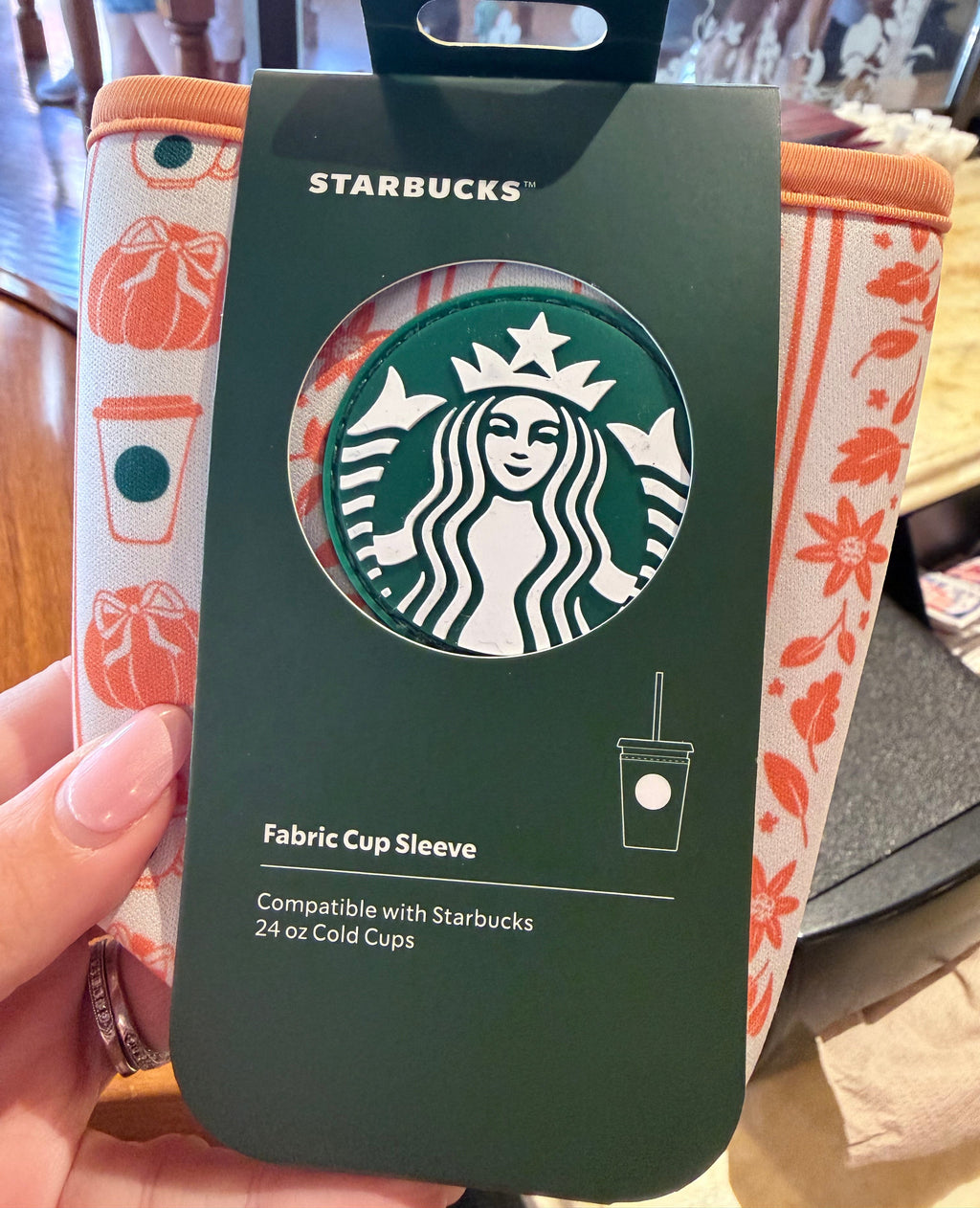 Starbucks Fabric 24oz Cup Sleeve