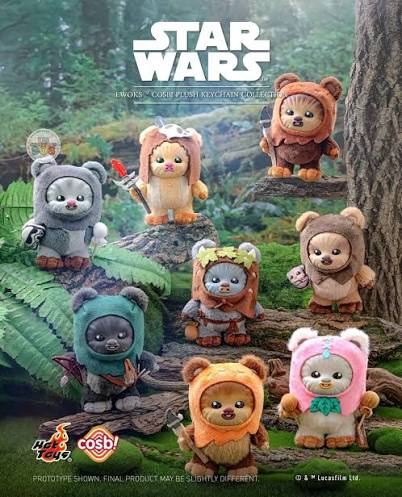 Ewok Cosbi Plush Keychain Series