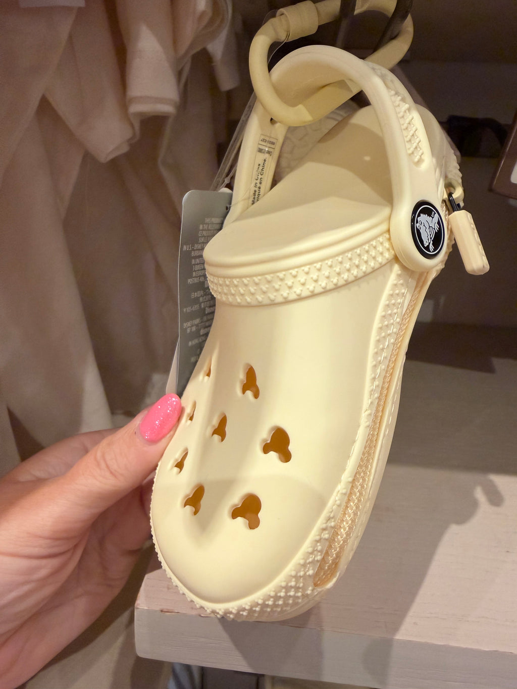 Croc Bag Charm Yellow Keyring