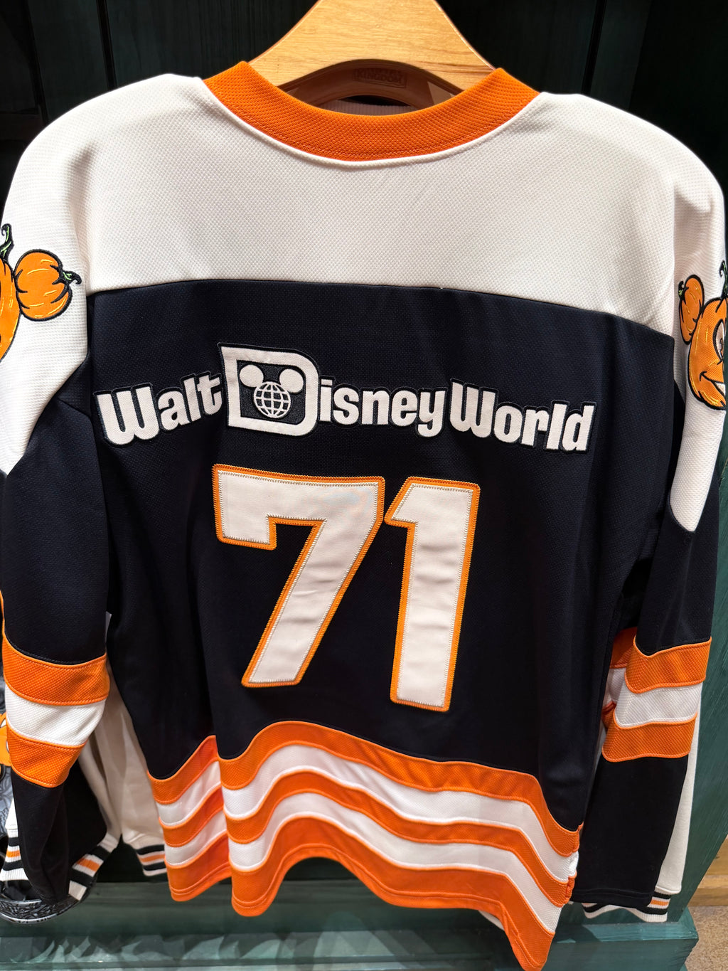 Walt Disney World Pumpkin Mickey Hockey Jersey