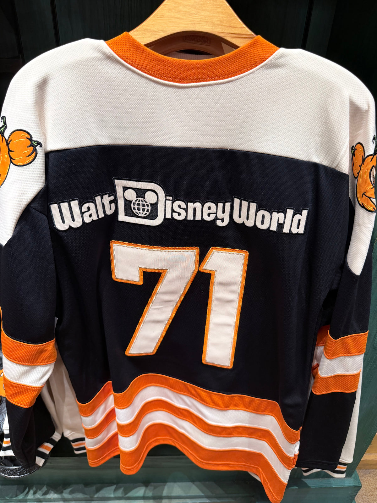 Walt Disney World Pumpkin Mickey Hockey Jersey