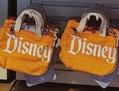Disneyland Logo Mania Mini Tote Bag Keychain