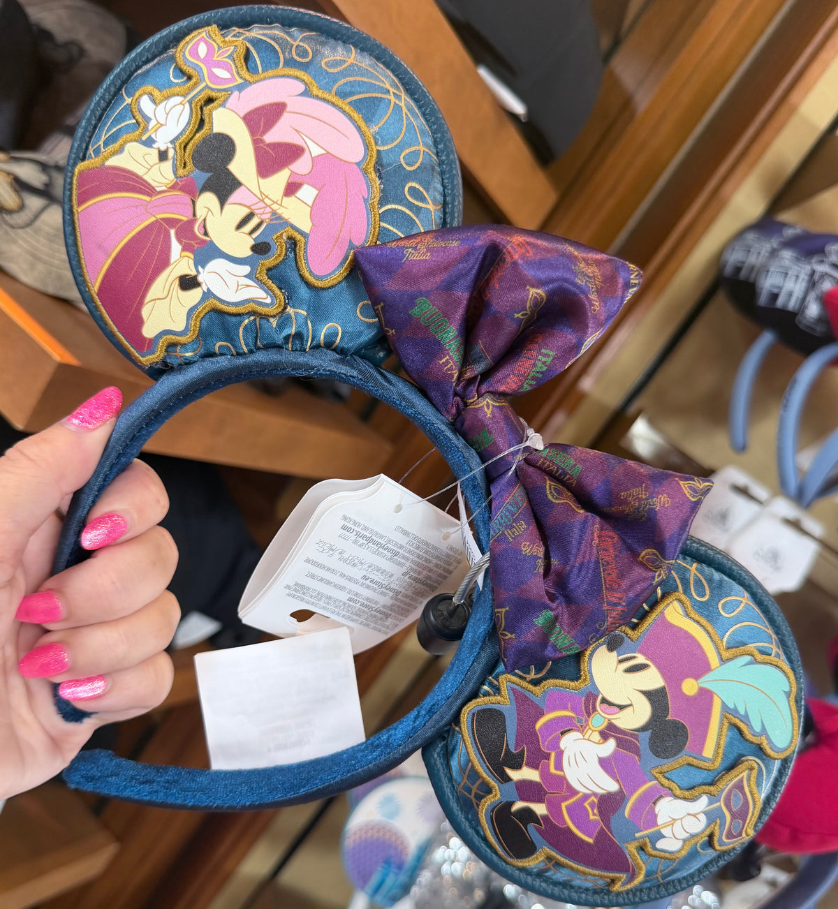 Mickey & Minnie Italy World showcase Ears