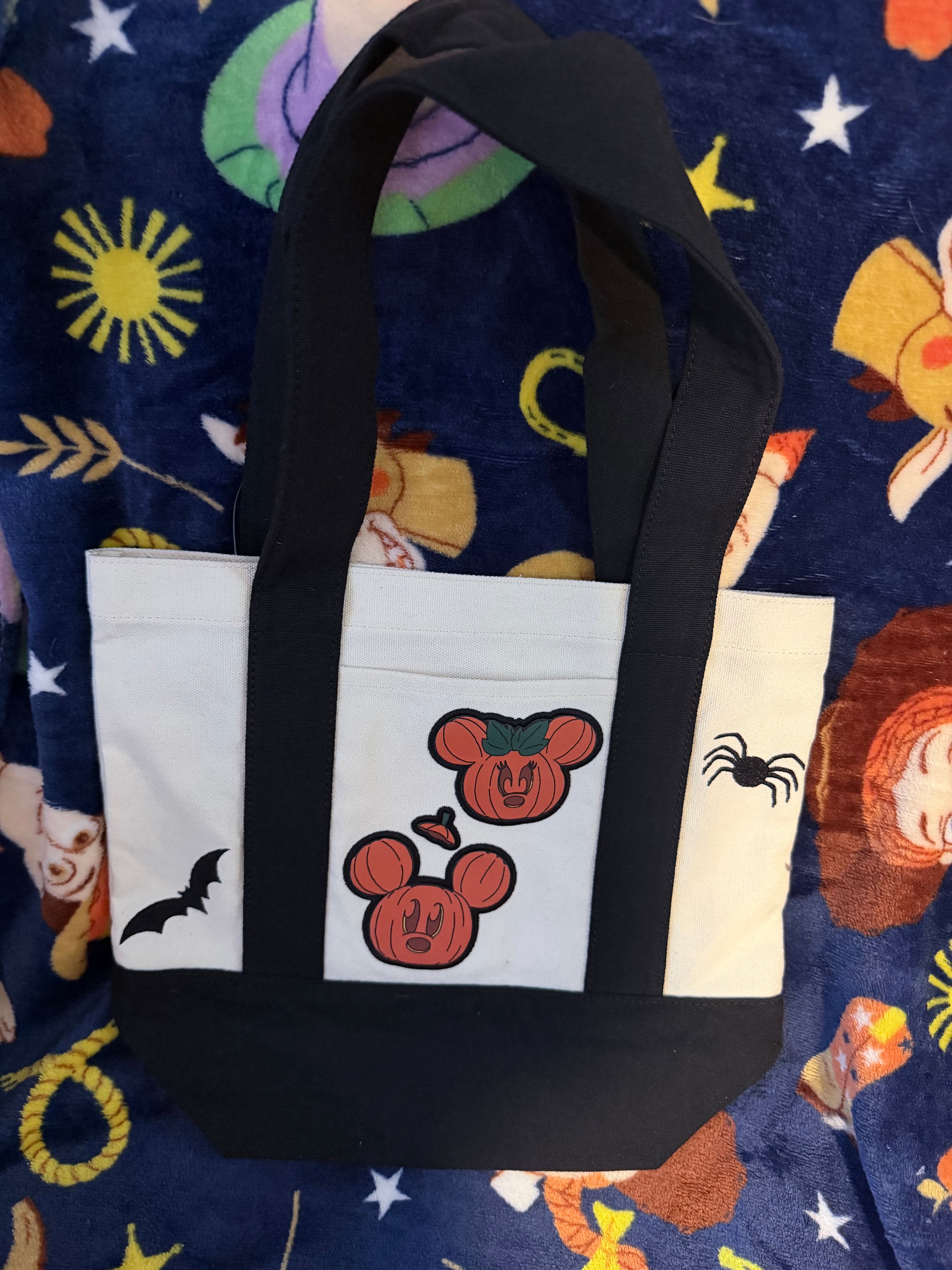Mickey & Friends Halloween Mini Canvas Tote Bag - BoxLunch Exclusive