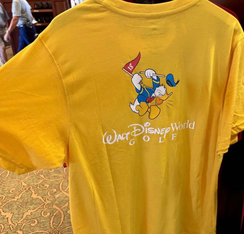 Walt Disney World Yellow Golf T-Shirt
