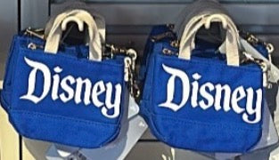 Disneyland Logo Mania Mini Tote Bag Keychain