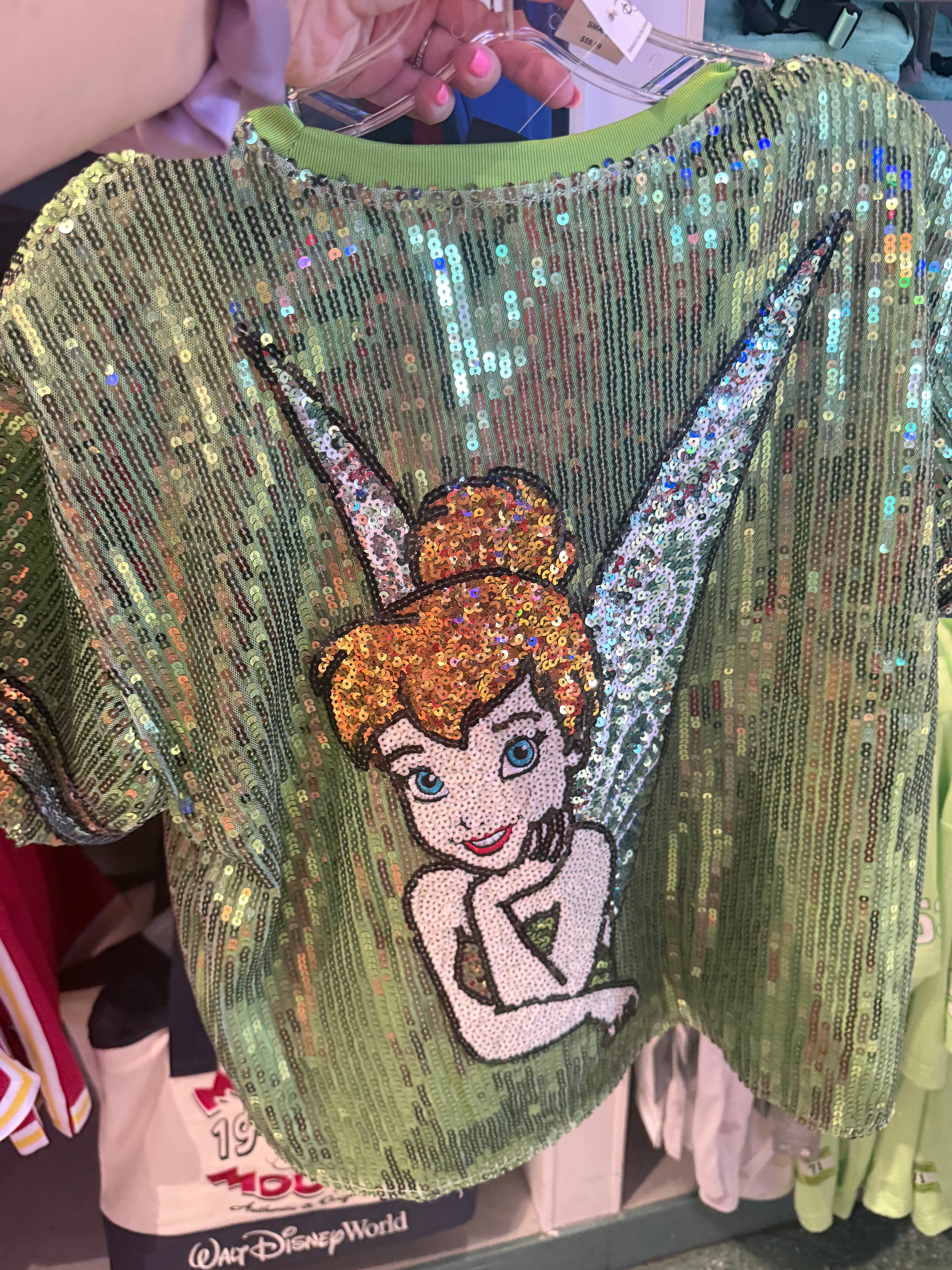 Tinker Bell Green Sequin Top By Her Universe