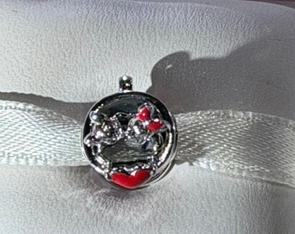Disney Parks Pandora Mickey & Minnie Teacup Charm