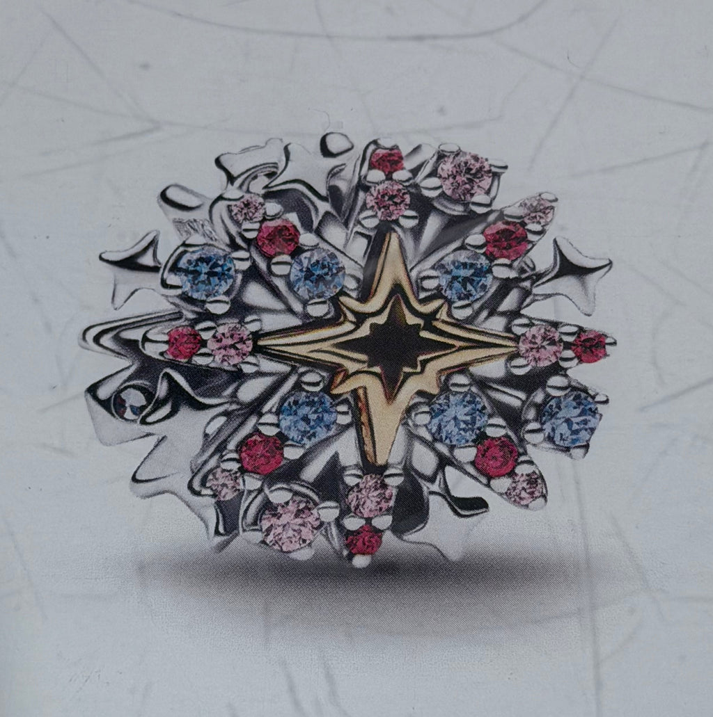 Disney Parks Red, White & Blue Fireworks Pandora Charm