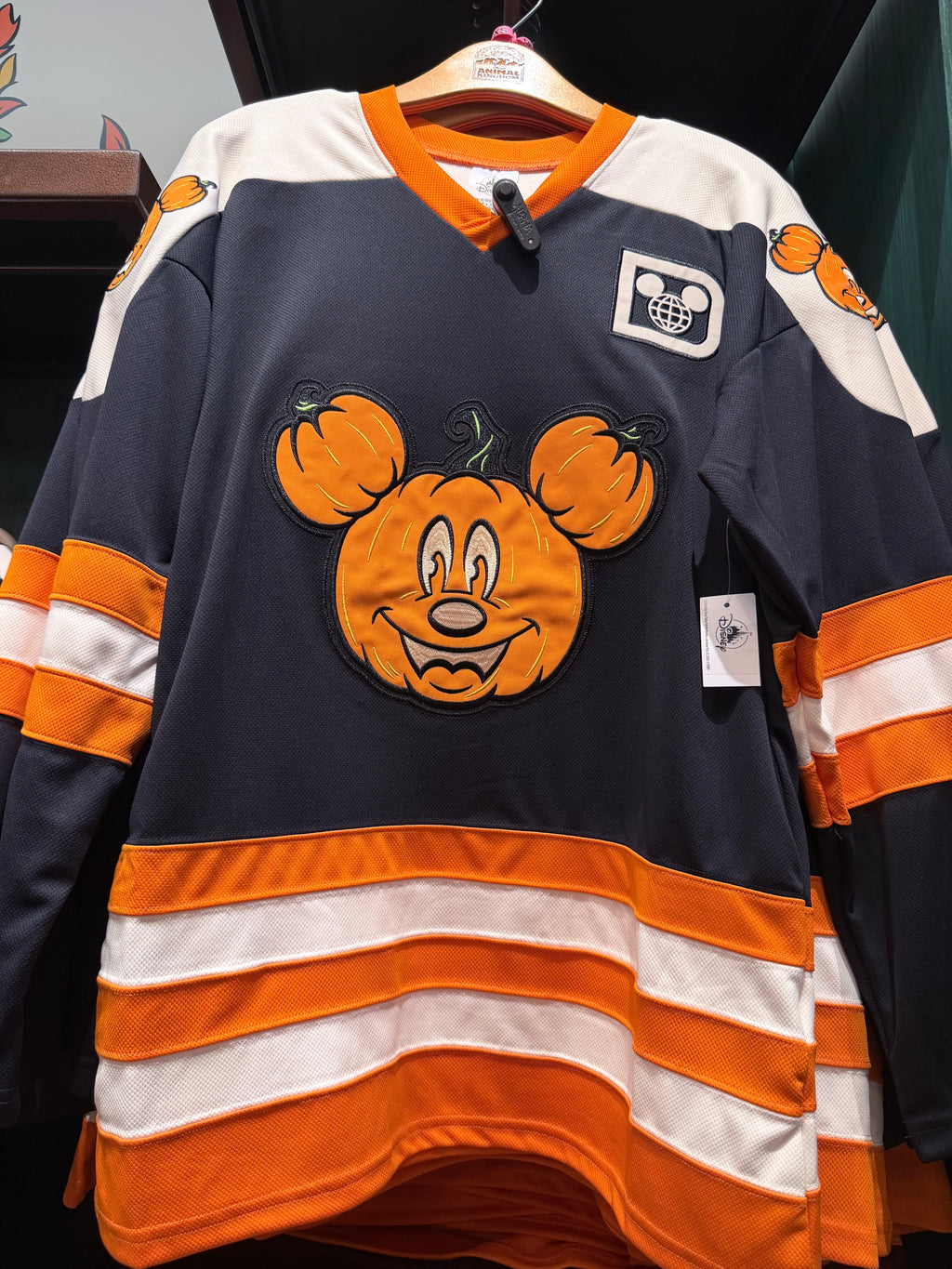 Walt Disney World Pumpkin Mickey Hockey Jersey
