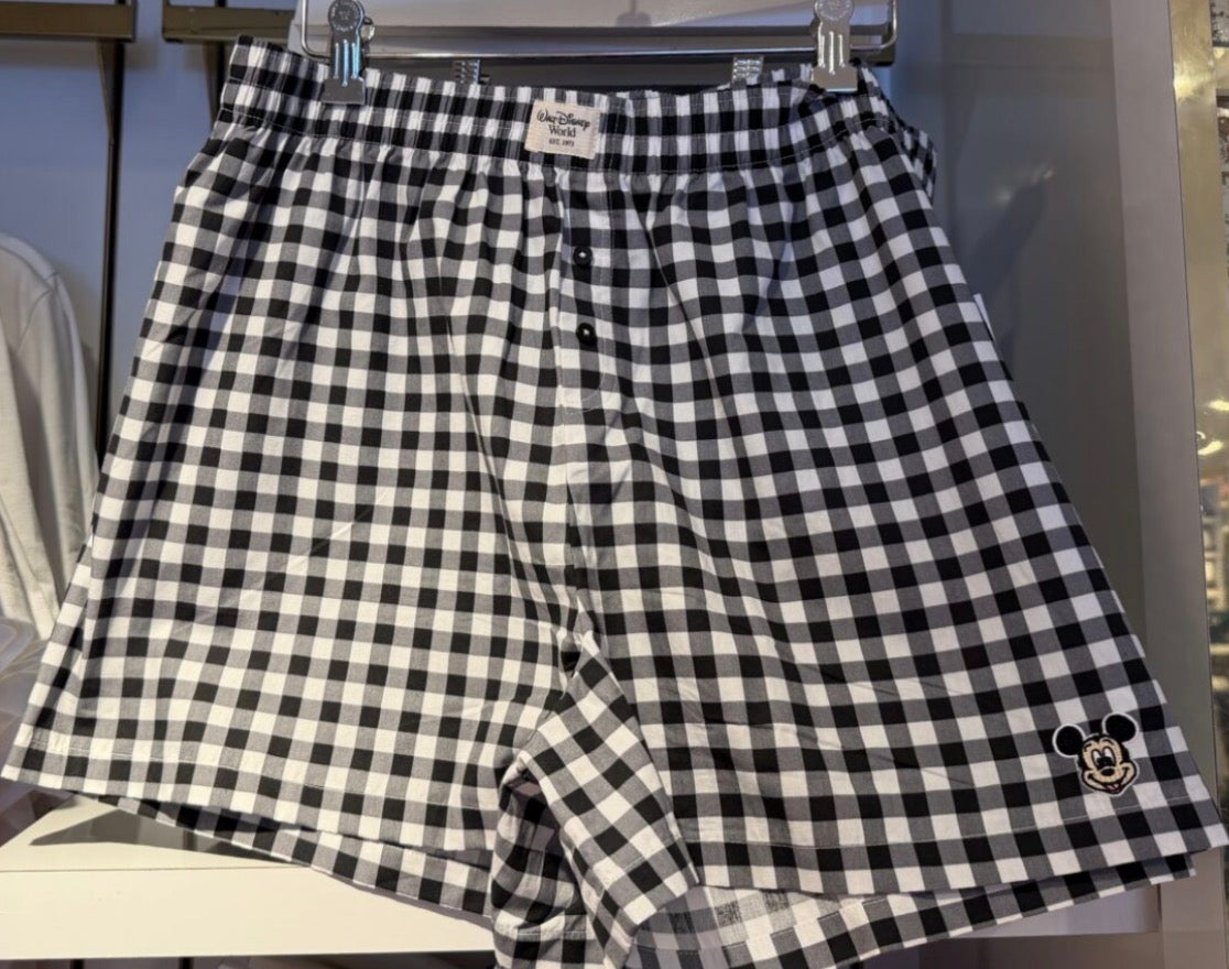 Black Mickey Loungewear Shorts