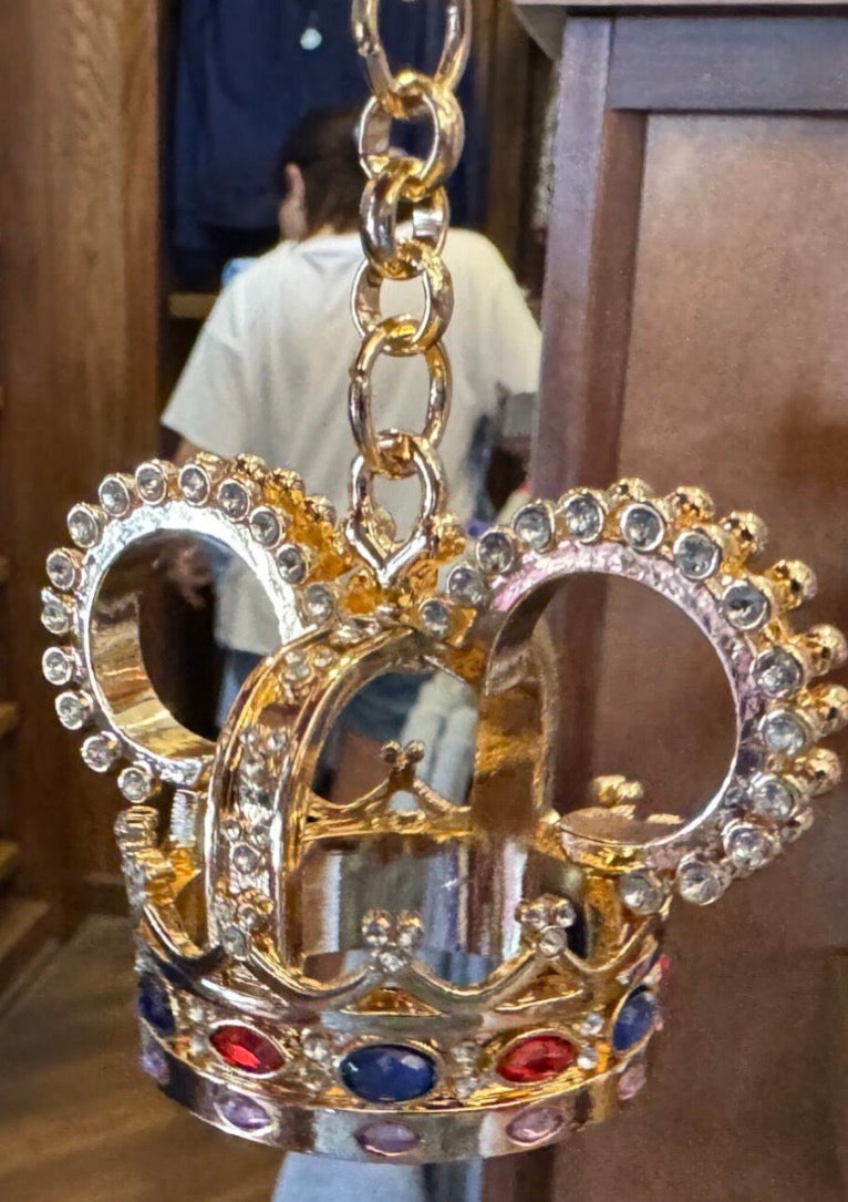 Mickey Jeweled Crown Keyring