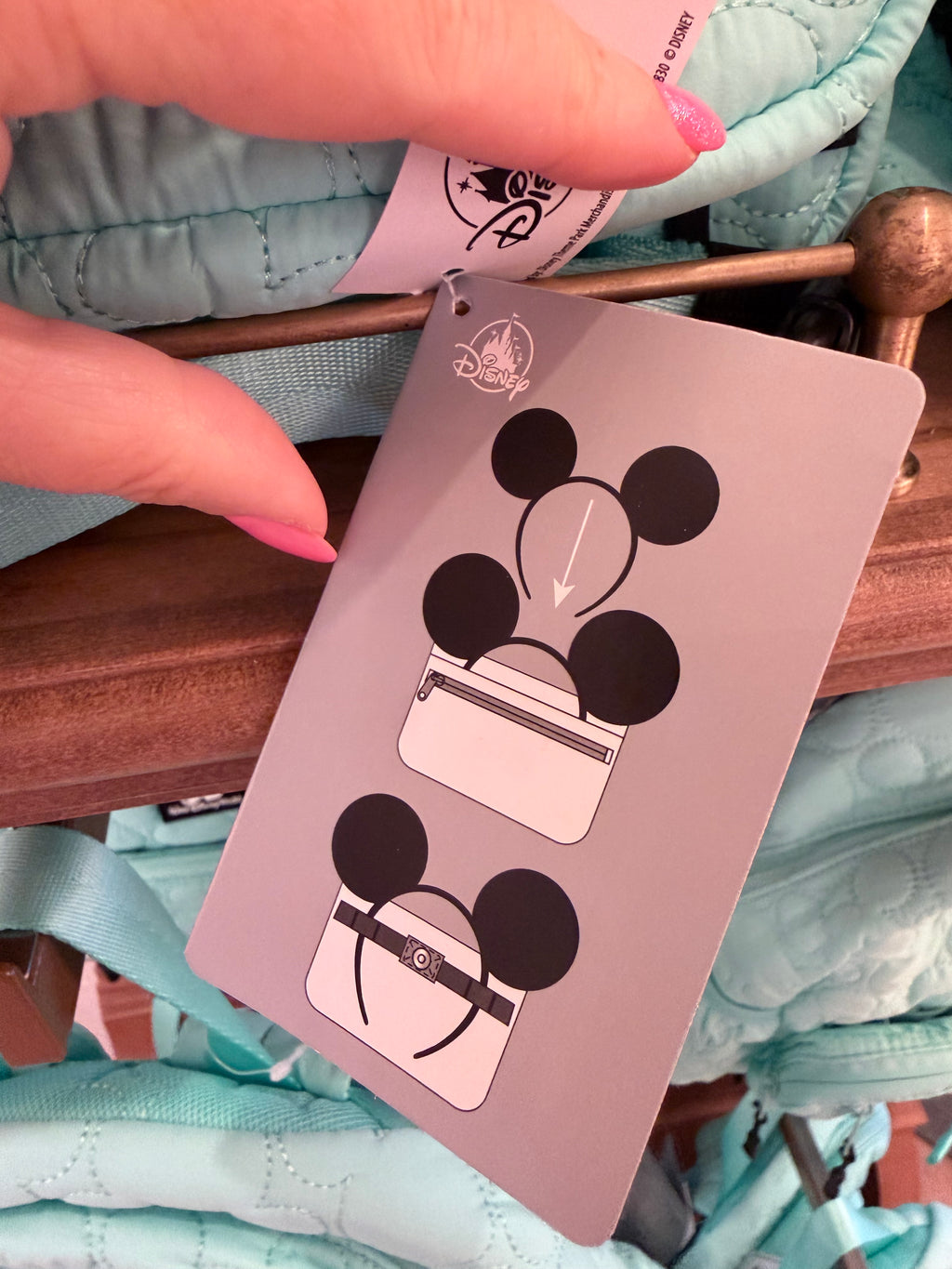 Mickey Light Blue Bumbag