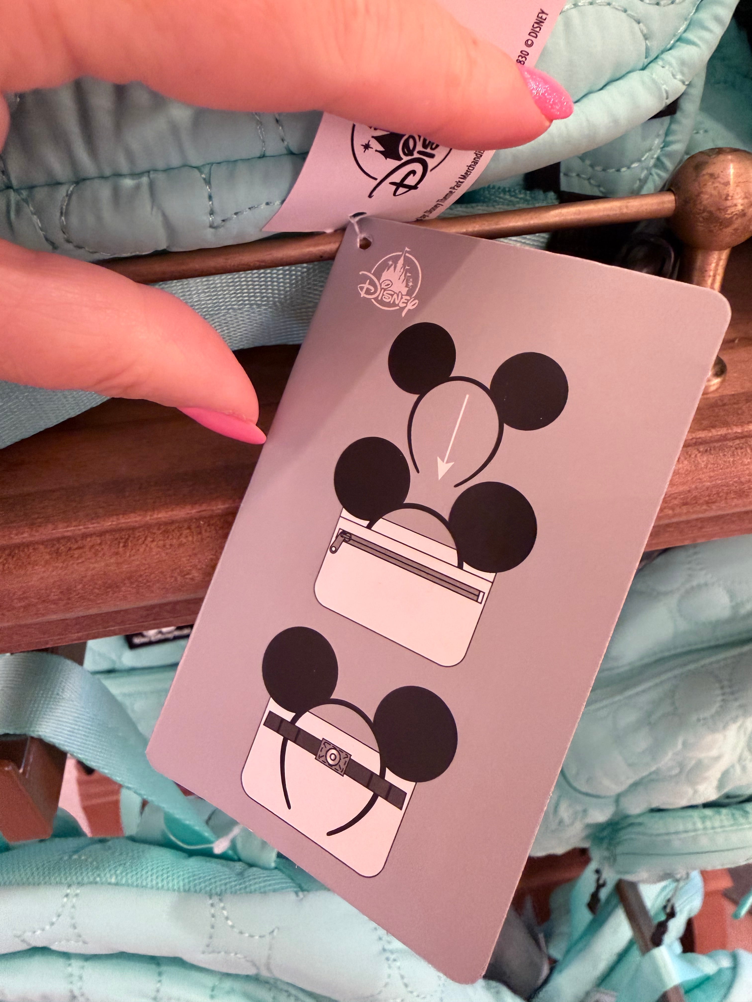 Mickey Light Blue Bumbag