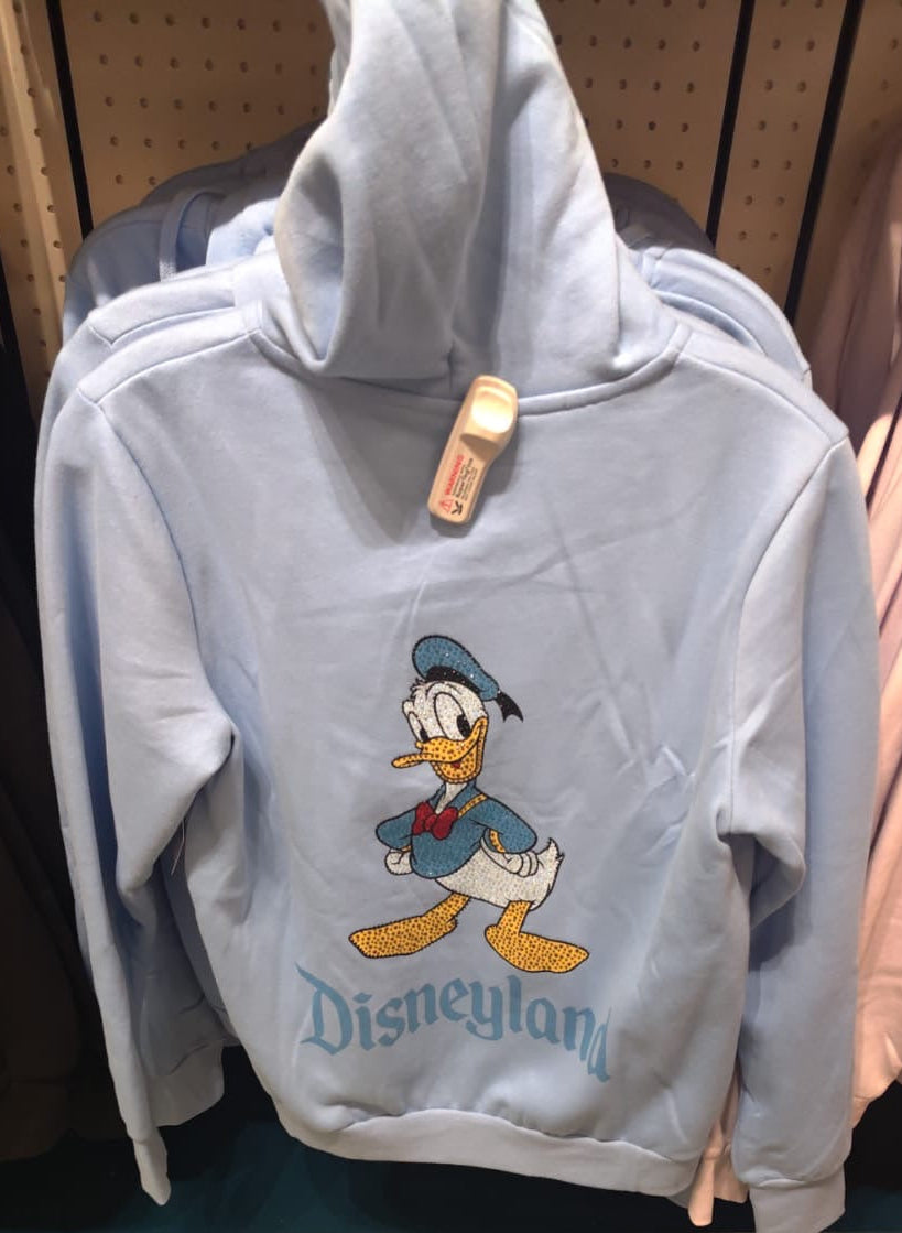 Disneyland Donald Duck Rhinestone Hoodie