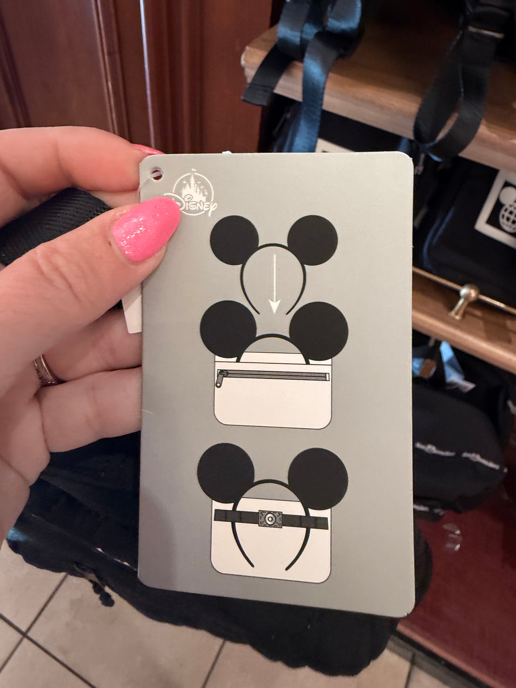 Walt Disney World Black Backpack