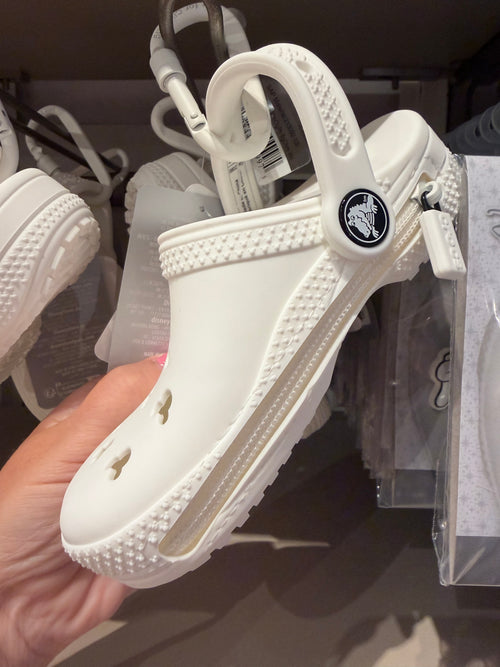 Croc Bag Charm White Keyring