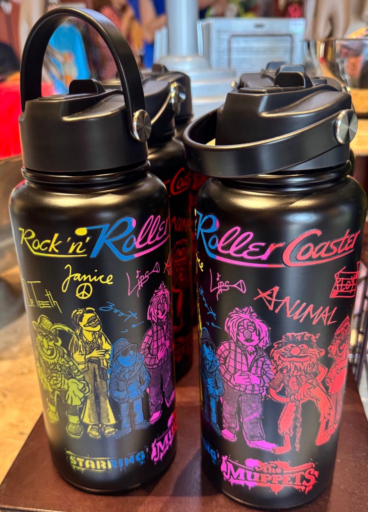 The Muppets Rock ‘n’ Roller Coaster    Water Bottle