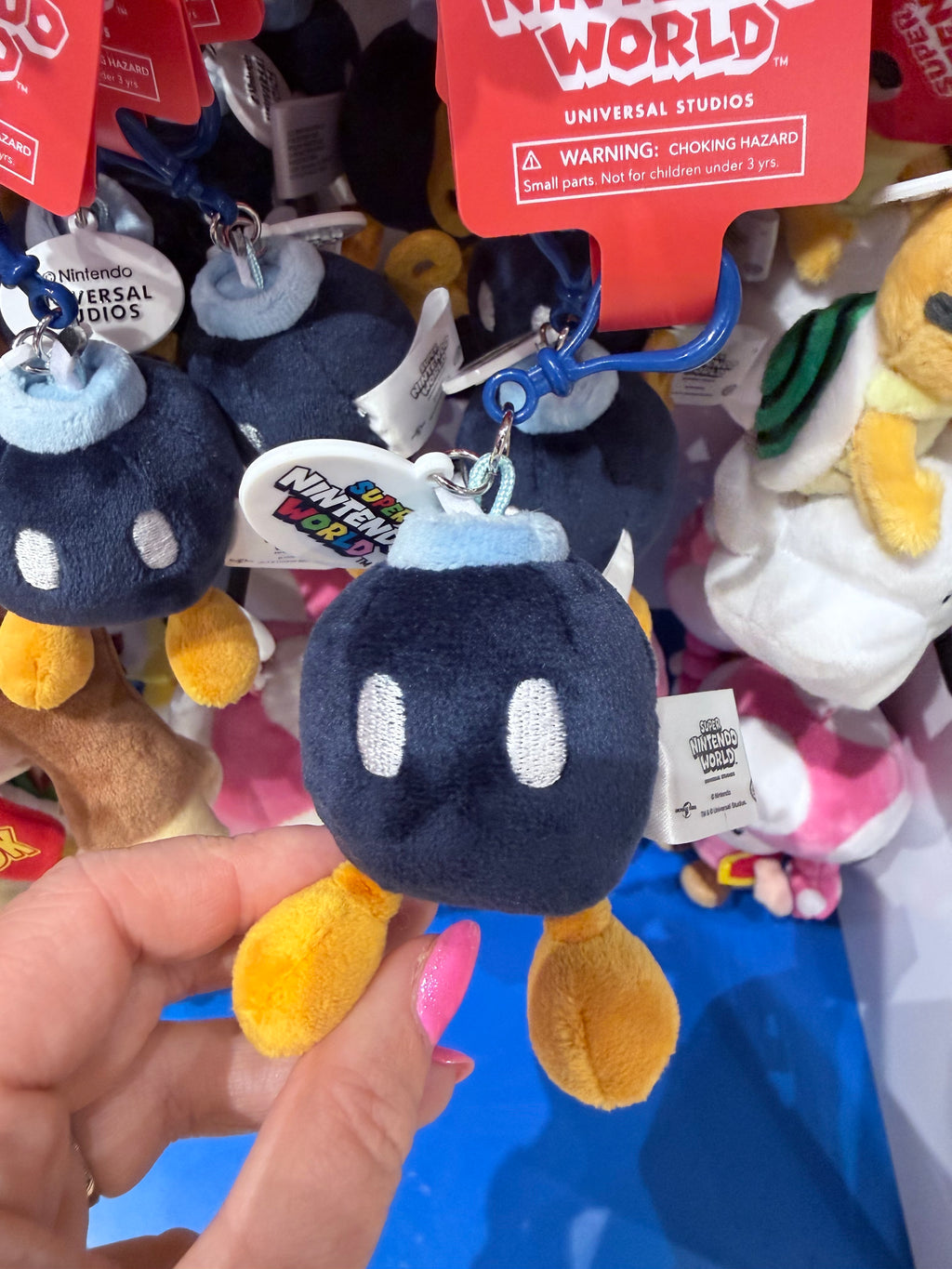 Super Nintendo World Plush Keychain