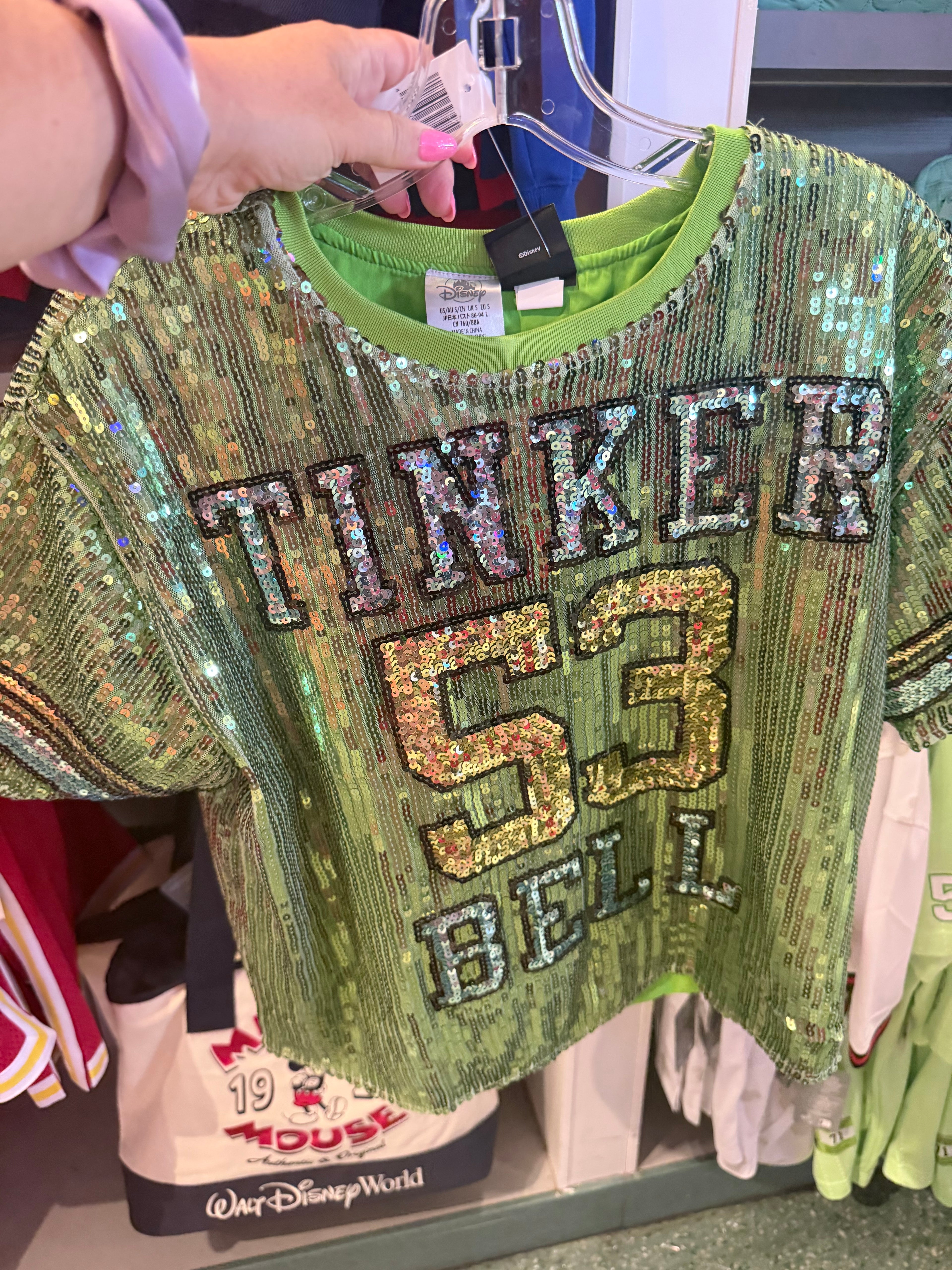 Tinker Bell Green Sequin Top By Her Universe