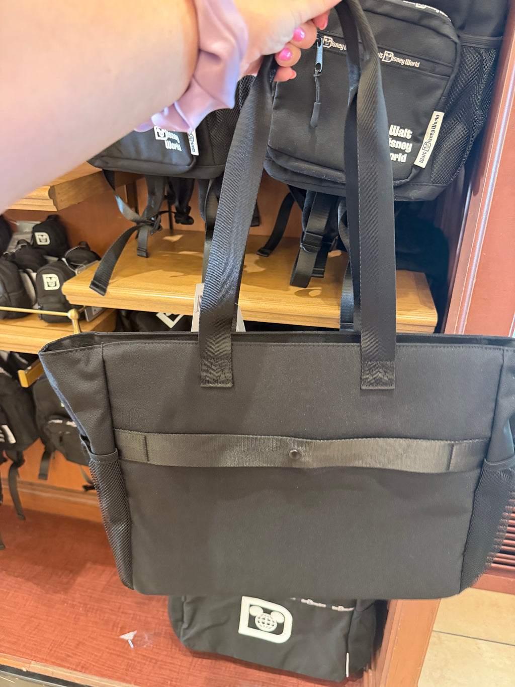 Walt Disney World Large Black Tote Bag