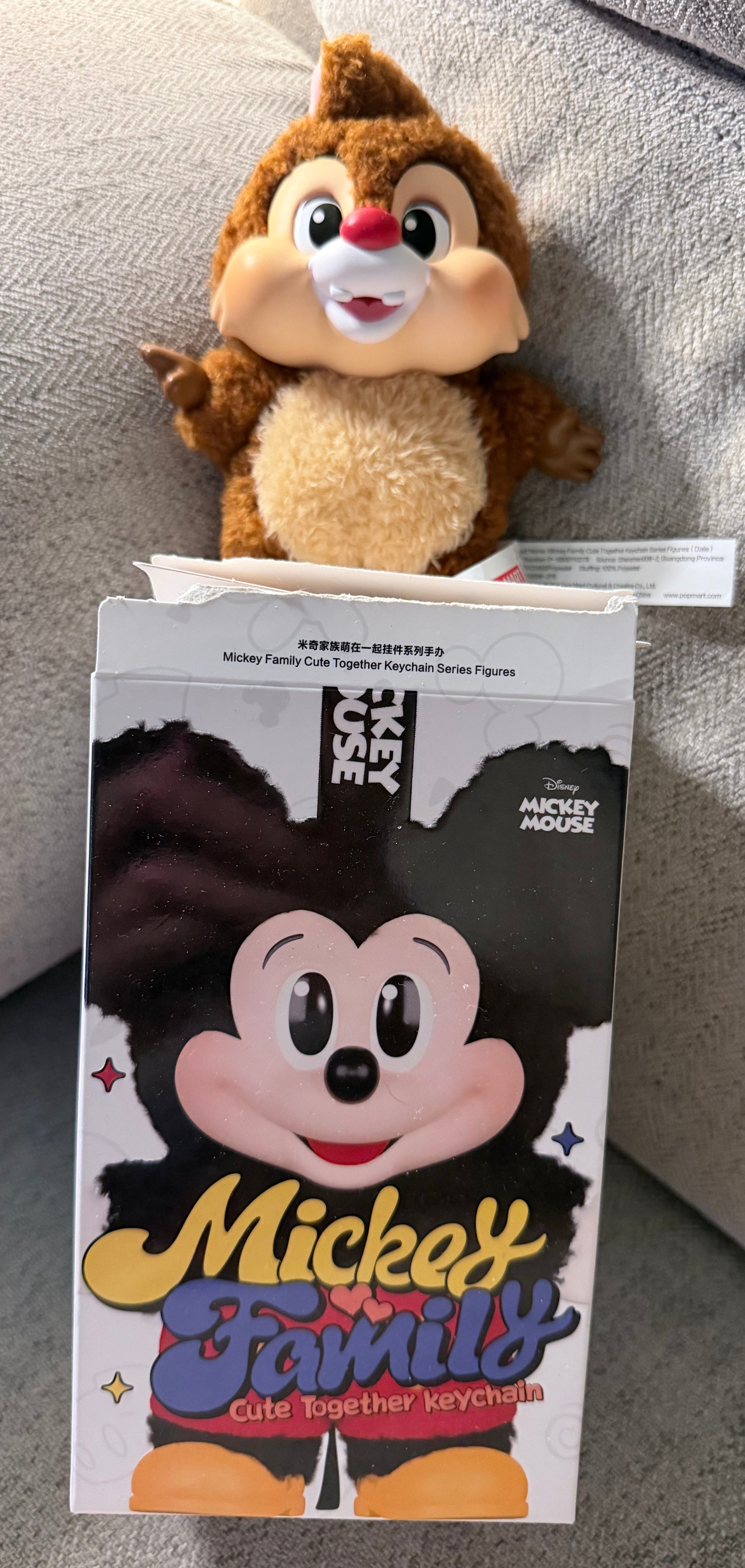 Mickey Family Cute Together Keychain Series Figures - Dale