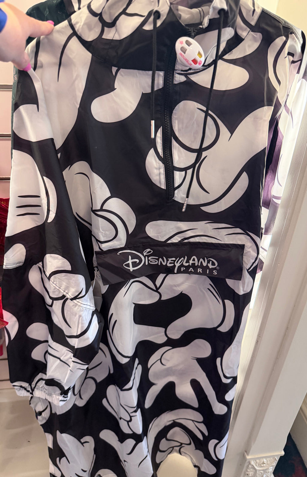 Mickey Hands Packable Rain Jacket