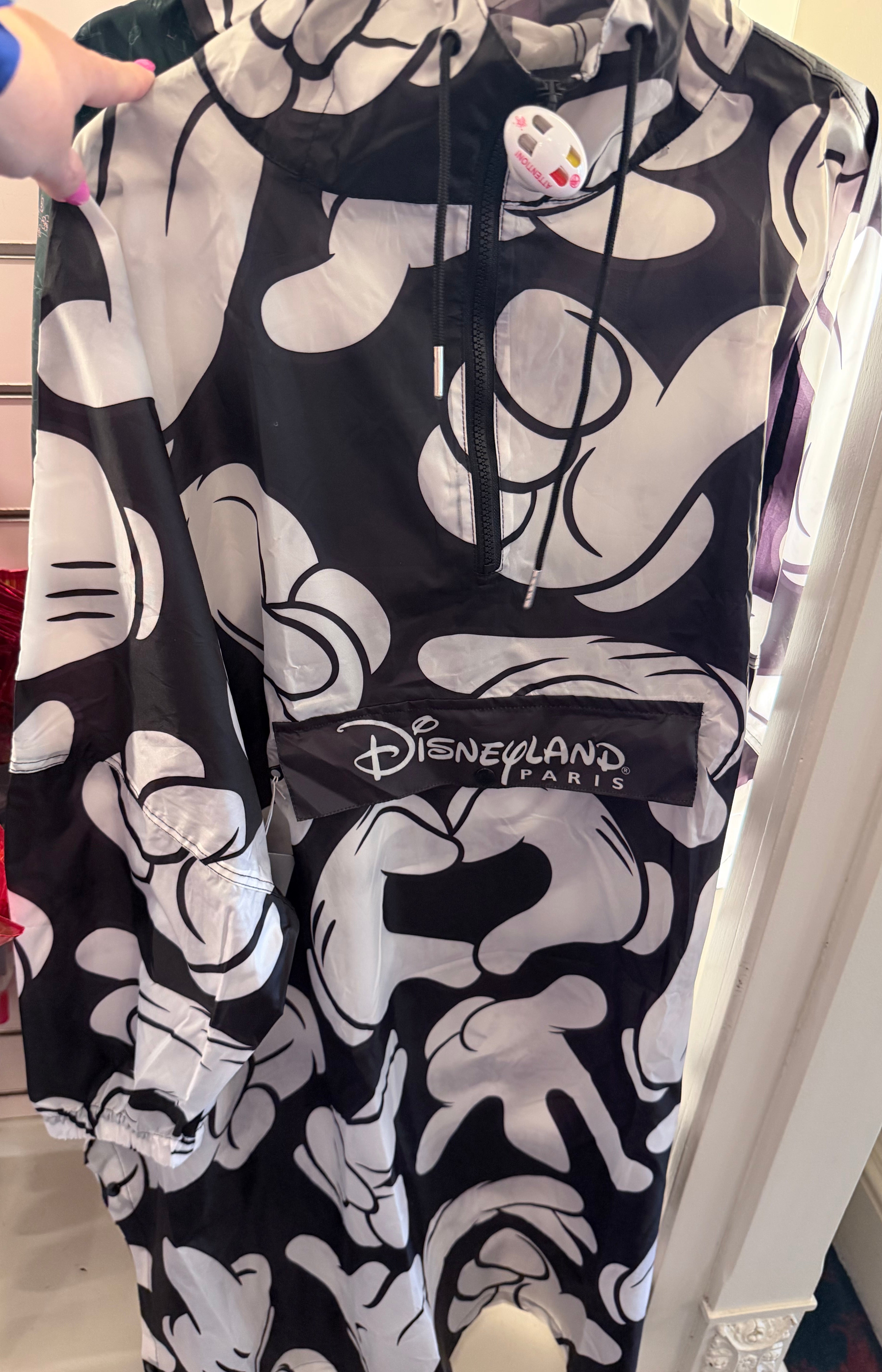 Mickey Hands Packable Rain Jacket