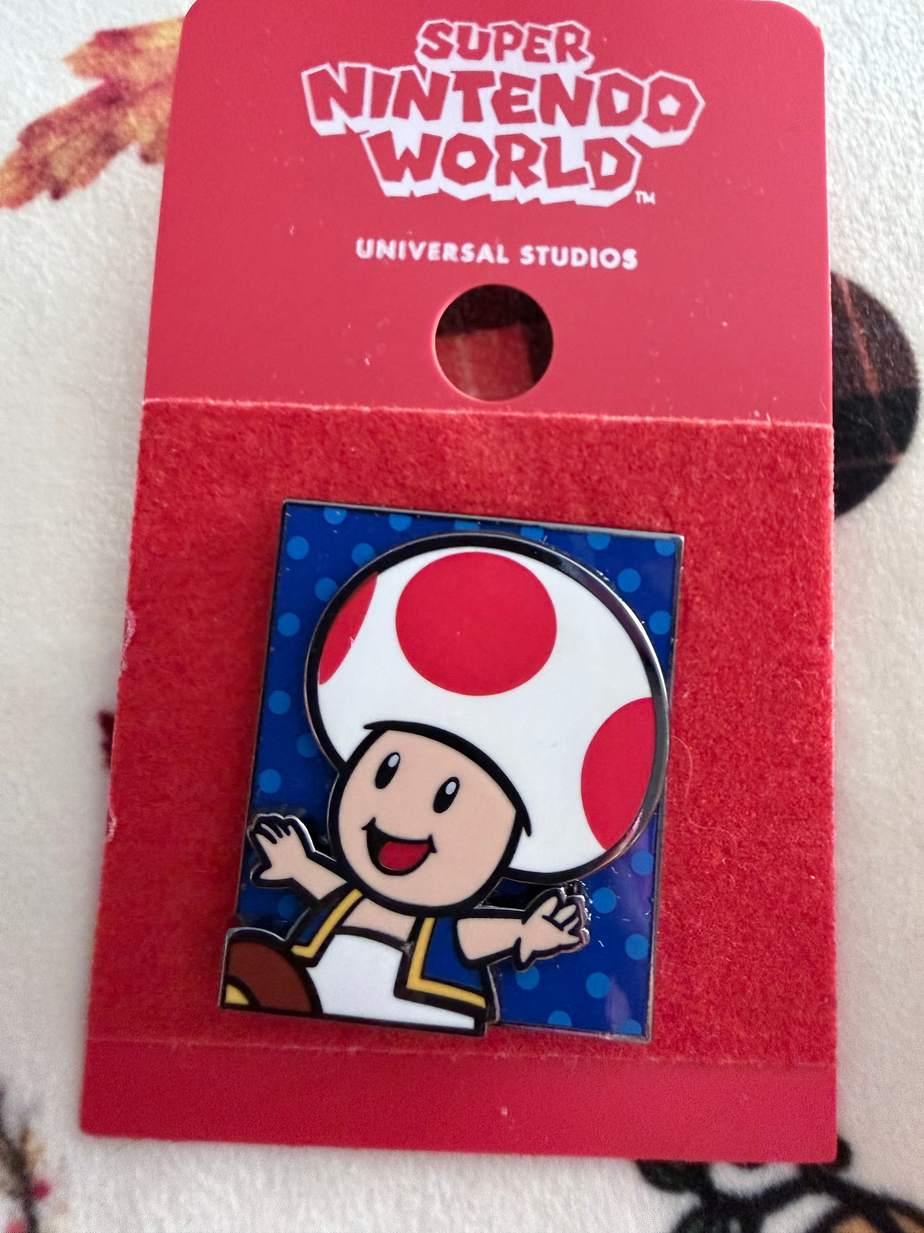 Super Nintendo World Toad Pin