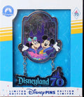 Mickey & Minnie Disneyland 70th Anniversary Grand Finale Mini Jumbo Pin