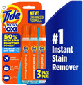Tide To Go Instant Laundry Stain Remover Pen and Spot Cleaner, Travel Size Stain Sticks - 3 Pen Pack