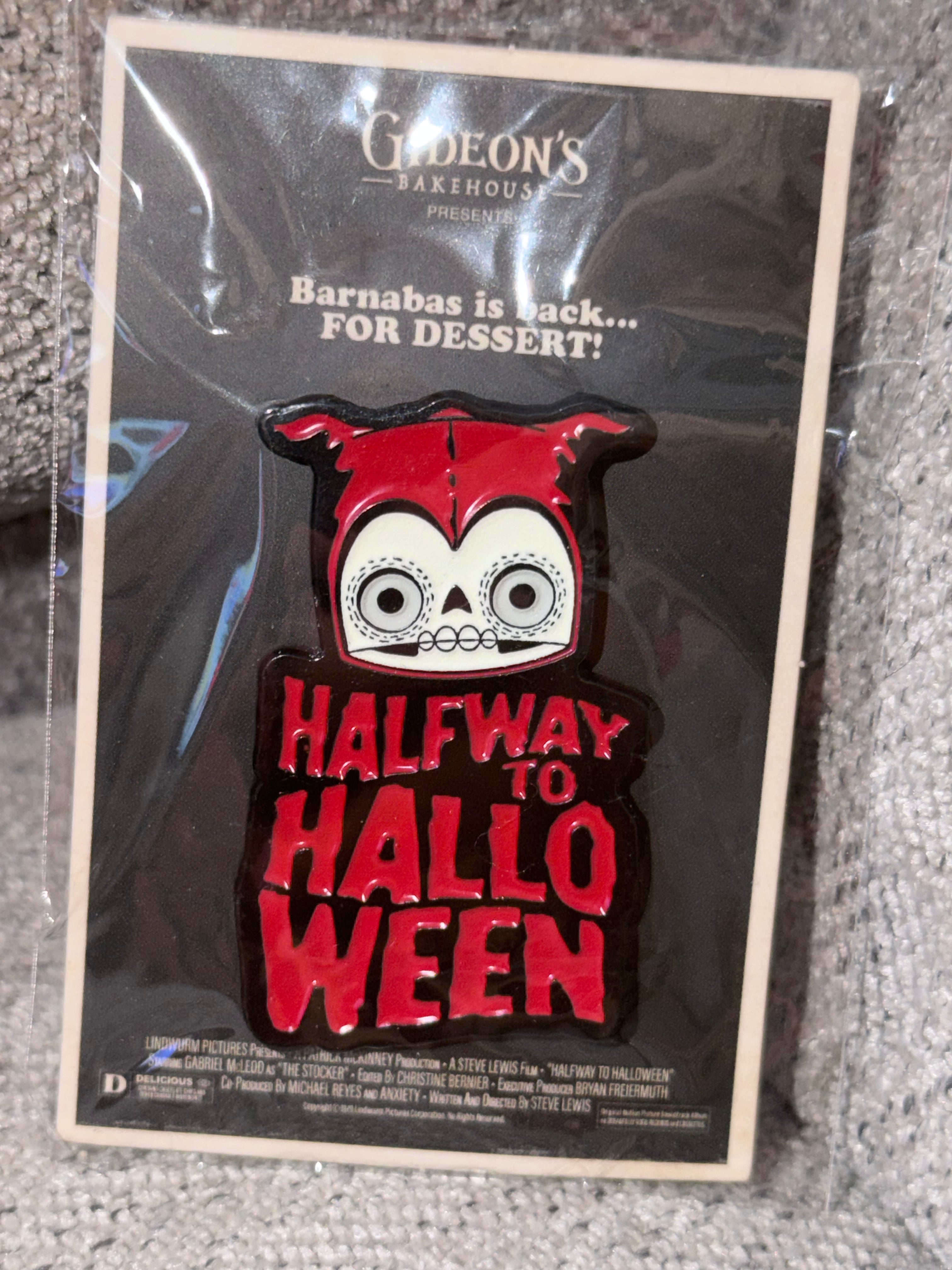 Gideon’s Bakehouse Halfway to Halloween Pin