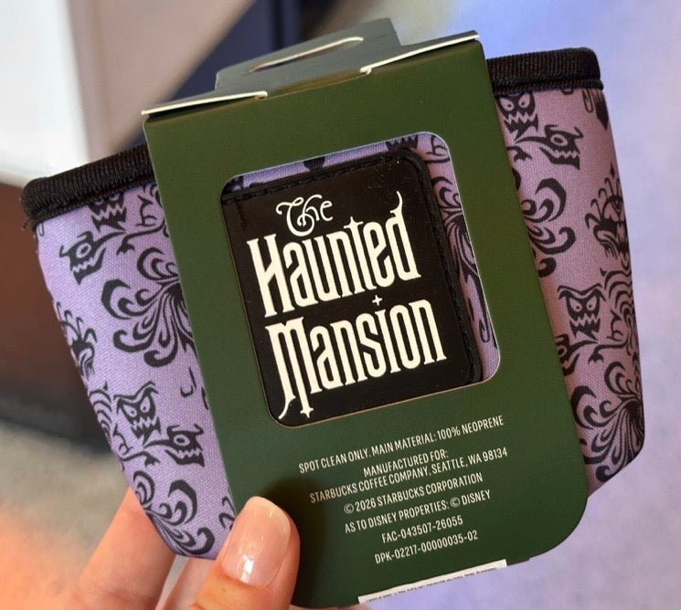 Starbucks Haunted Mansion Wallpaper Cup Sleeve