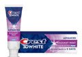 Crest 3D White Advanced Teeth Whitening Toothpaste, Radiant Mint, 2.4 oz