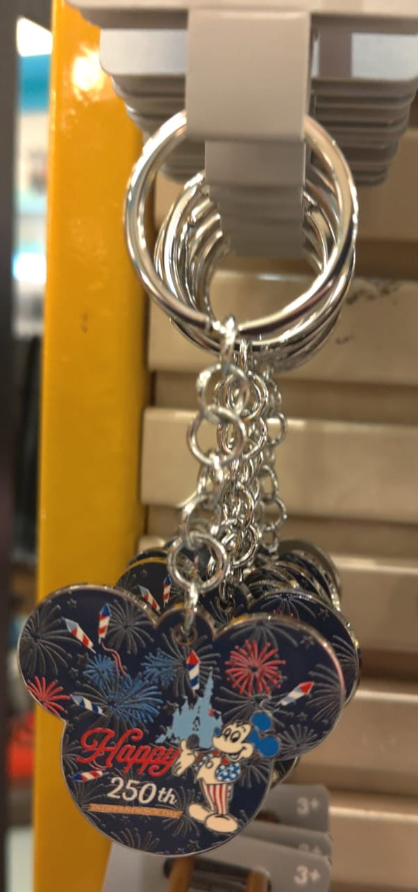 Happy 250 USA Keyring