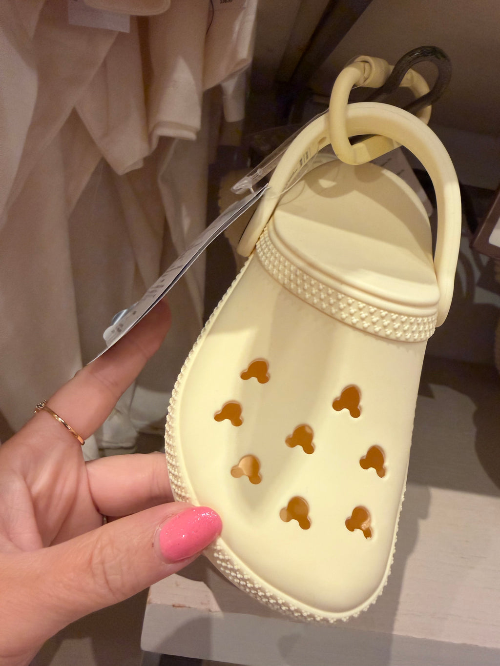 Croc Bag Charm Yellow Keyring